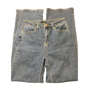 Fashion Nova High Waist Straight Baggy Blue Denim Jeans Size 11 Sweet Love Jean